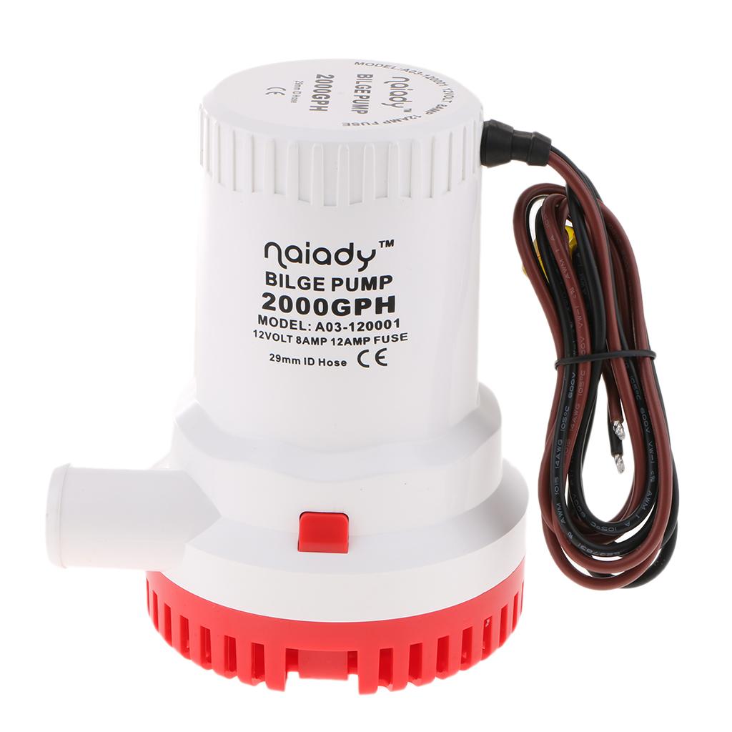 잠수형 빌지 펌프 12V 2000GPH 경량 플라스틱  - Fishing Boat Bilge Pump 리뷰 및 가격