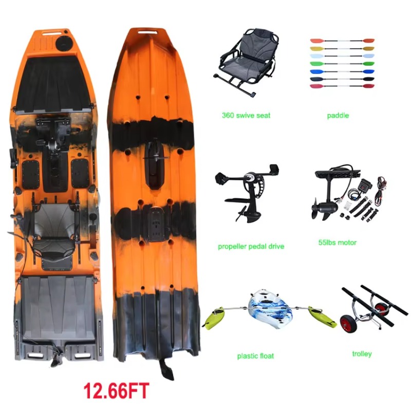 바이킹 12.6피트 싱글 카약 페달 프로펠러 플러스 전 - Fishing Boat Trolling Motor 리뷰 및 가격