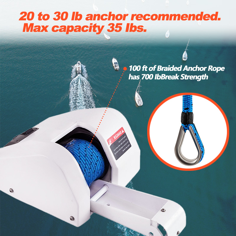 폰툰 보트용 전기 앵커 윈치 35lb 염수용 앵커 무선 - Fishing Boat Anchor 리뷰 및 가격